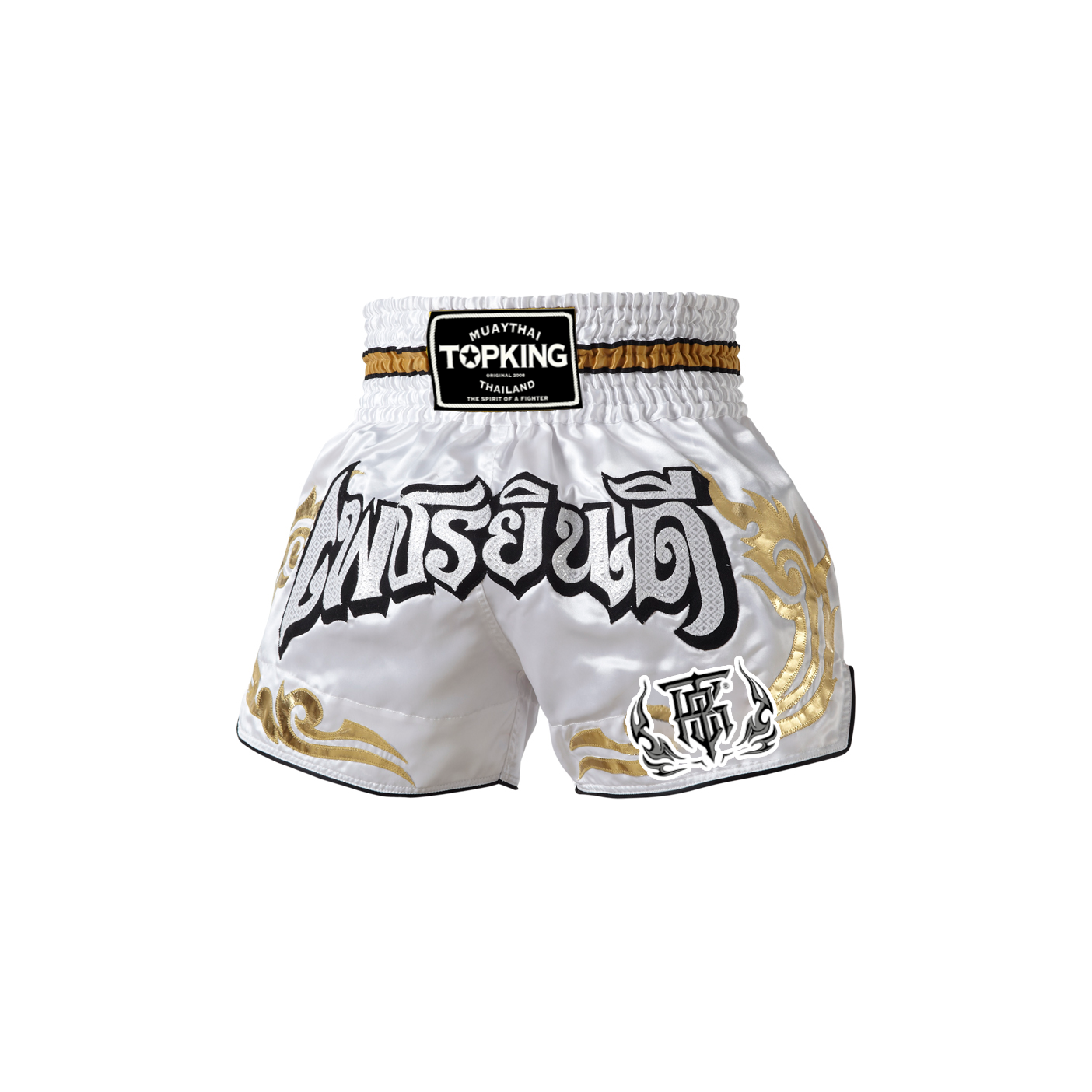 Top King TKTBS-051 Muay Thai Shorts Pet Yin Dee White