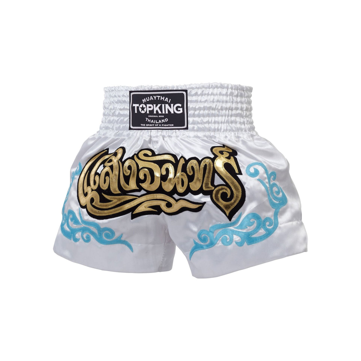 Top King TKTBS-053 Muay Thai Shorts Sang Jan White