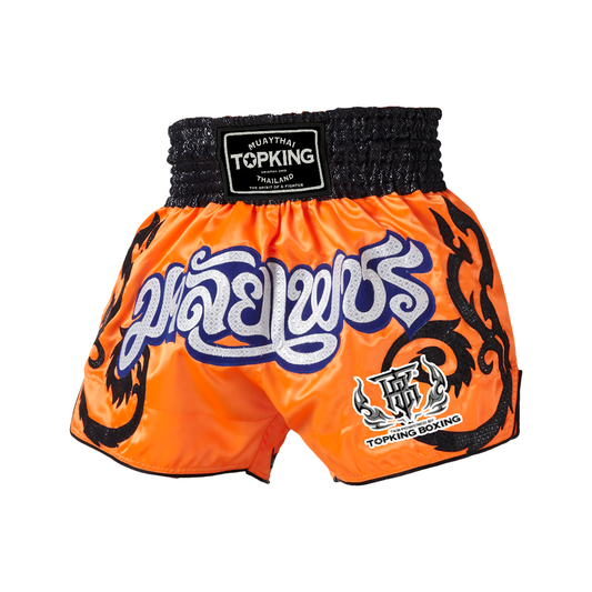 Top King TKTBS-055 Shorts Muay Thai Shorts Ma Lai Pet Orange
