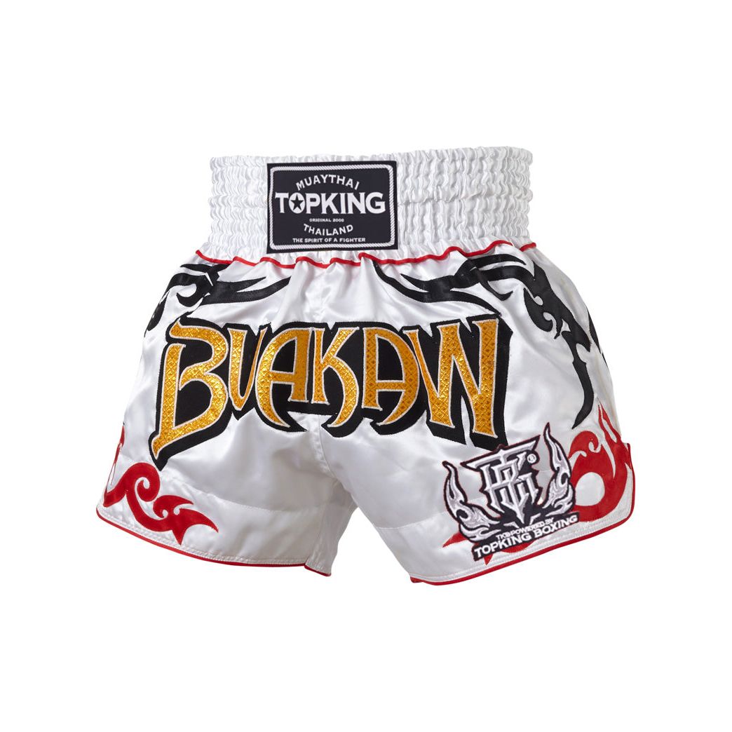 Top King TKTBS-083 BuaKaw Muay Thai Shorts White