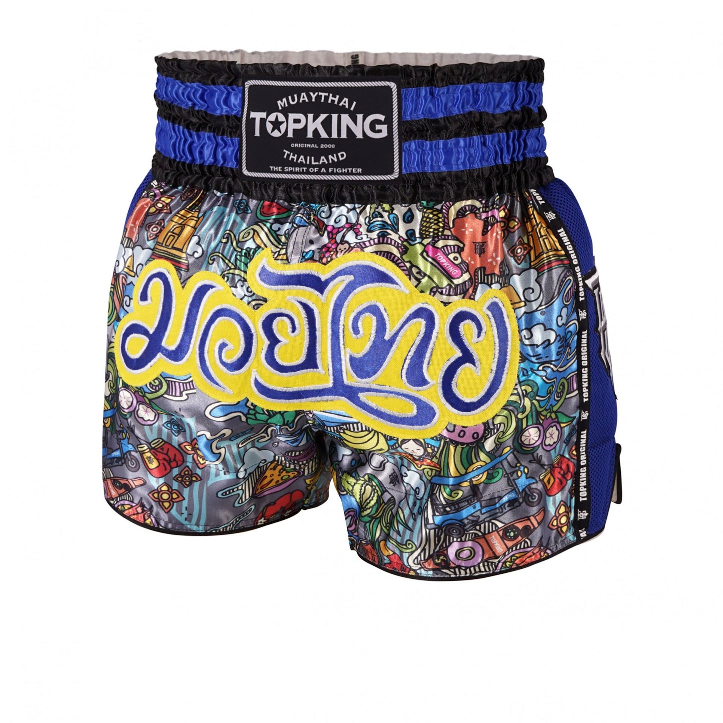 Top King TKTBS-223 Muay Thai Shorts Blue