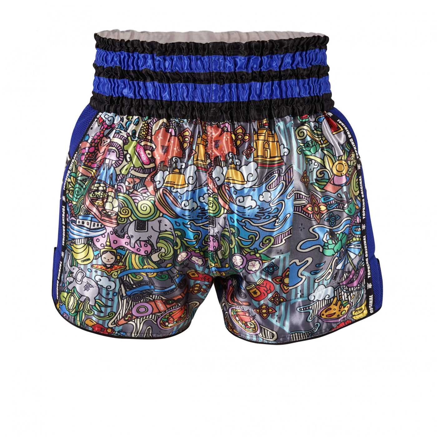 Top King TKTBS-223 Muay Thai Shorts Blue