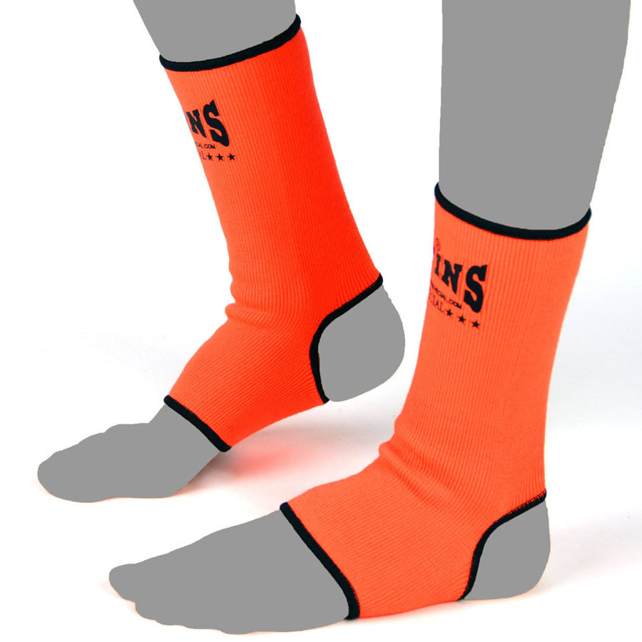Twins Special AG1 Orange Ankle Supports - Nak Muay Training