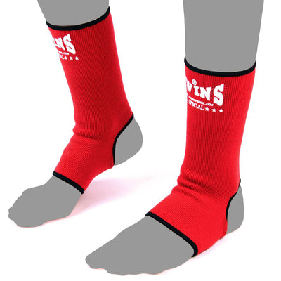 Twins Special AG1 Red Ankle Supports - Nak Muay Training