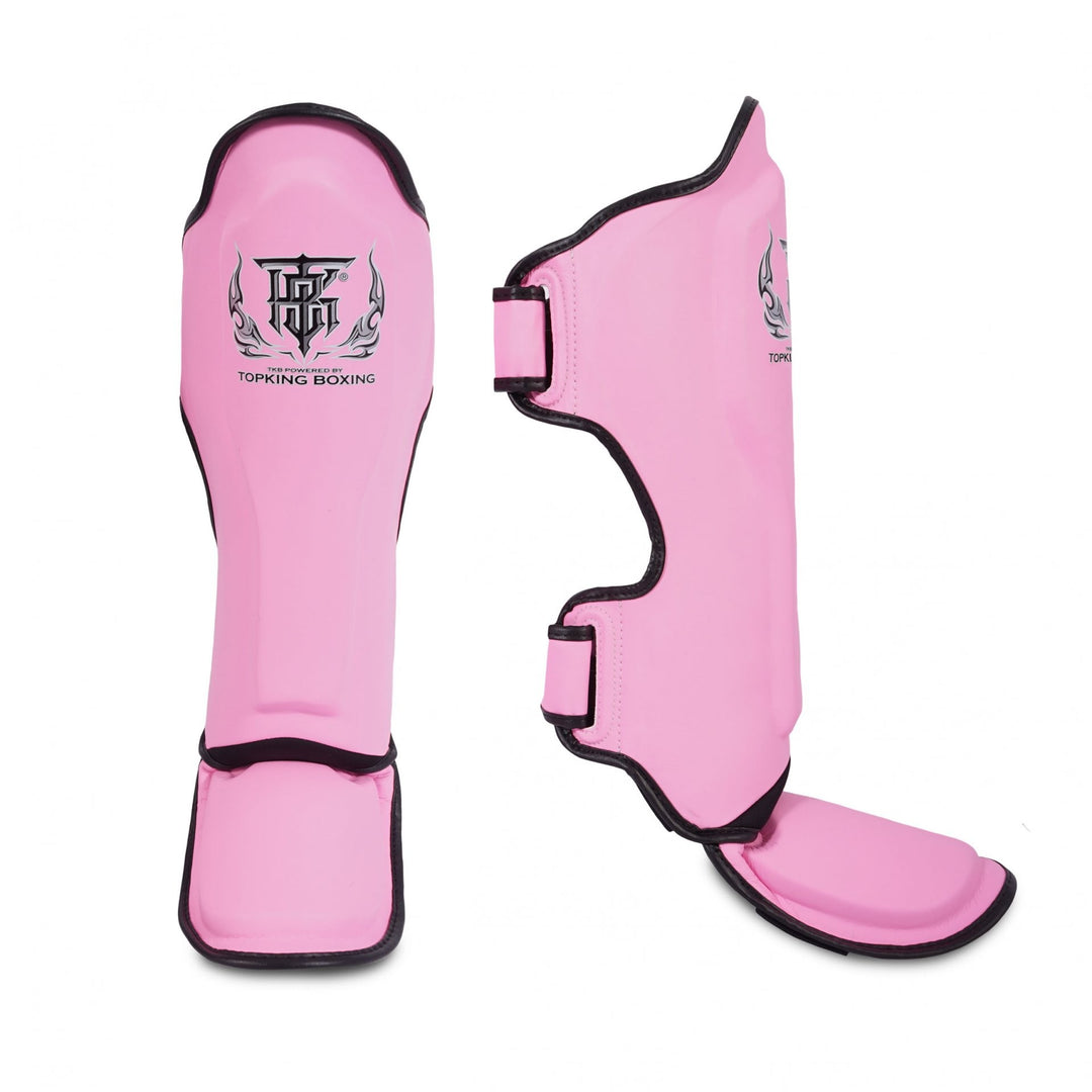 Top King 'Pro' TKSGP-GL Pink Shin Guards | Nak Muay Training
