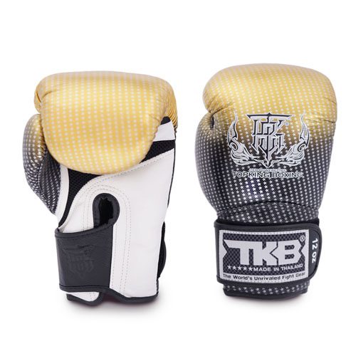 Top King Boxing Gloves TKBGSS-01 Super Star “Air" Gold Black