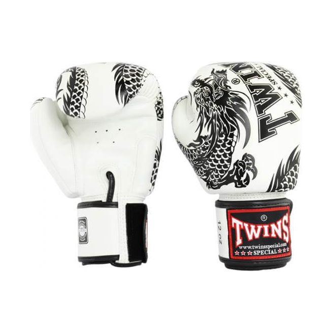 Twins Special Boxing Gloves FBGVL3-49 White/Black