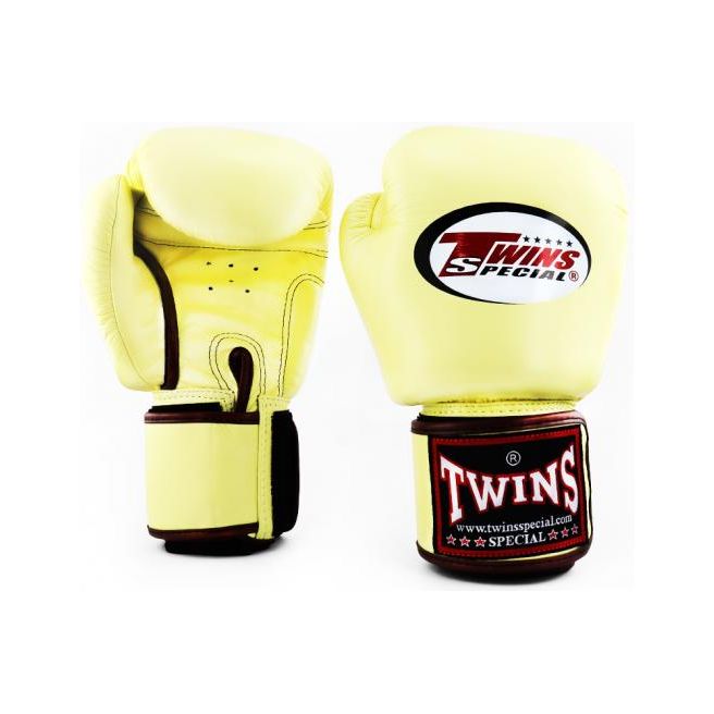 Twins Special BGVL3 Vanilla Velcro Boxing Gloves