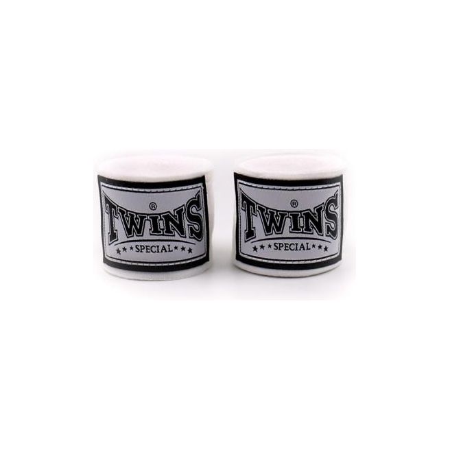 Twins Special CH5 5m White Premium Elastic Hand Wraps