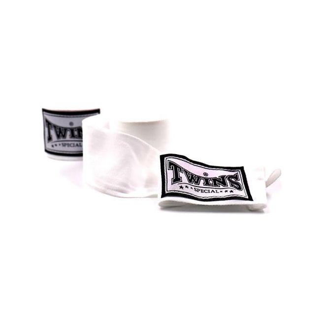 Twins Special CH5 5m White Premium Elastic Hand Wraps