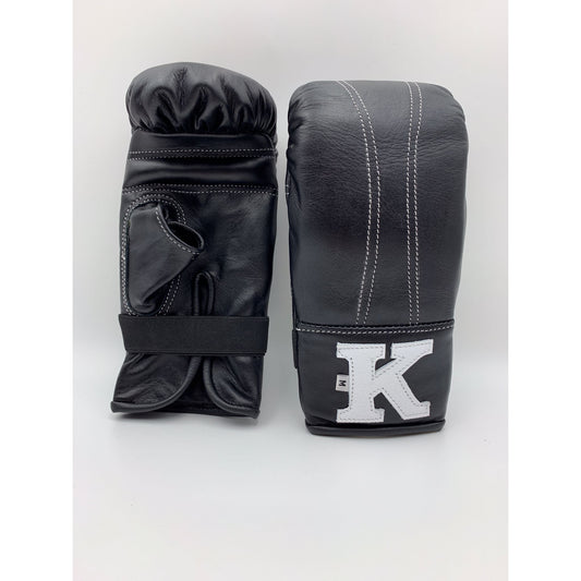 K Muay Thai Bag Gloves Black
