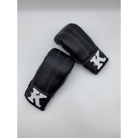 K Muay Thai Bag Gloves Black
