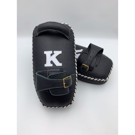 K Muay Thai Classic Pads Black (Single Strap)