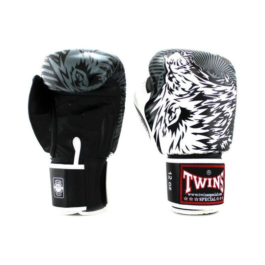 Twins Special Boxing Gloves FBGVL3-50 Black/White