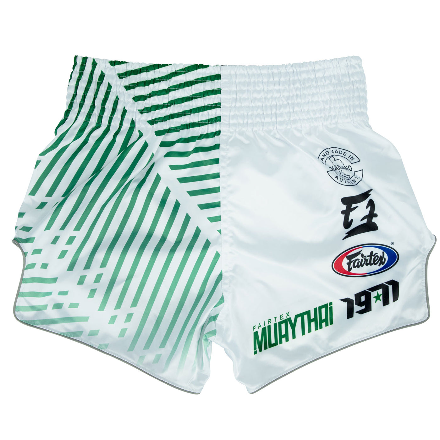 BS1922 Fairtex Racer Muaythai Shorts White