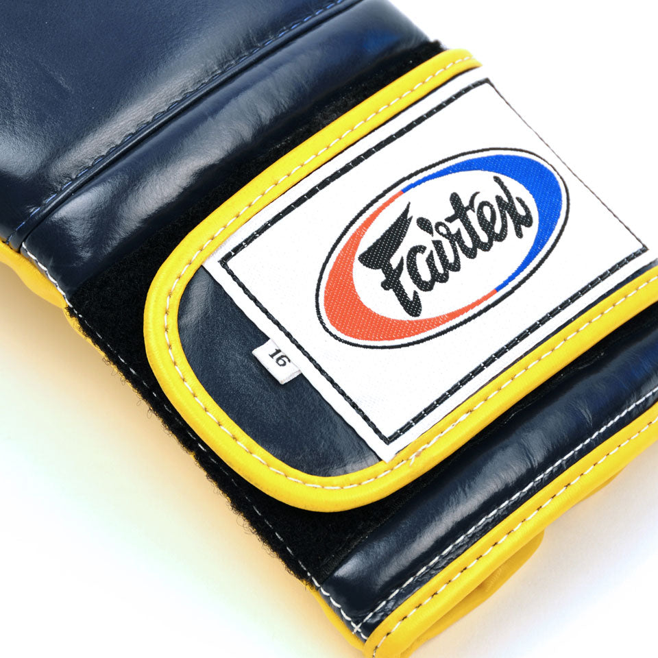 BGV9 Fairtex Blue-Yellow Mexican Style Boxing Gloves