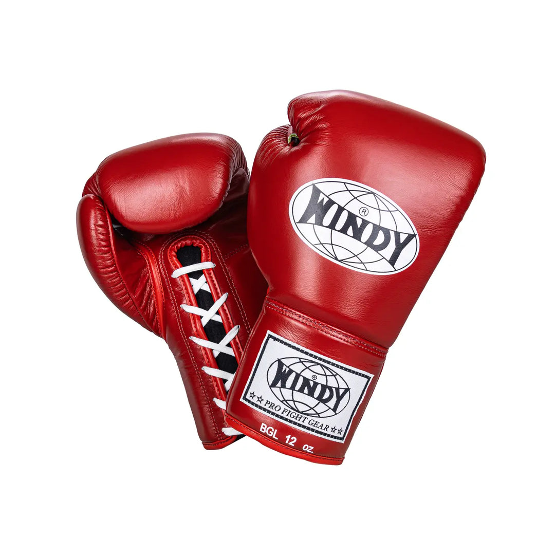 WINDY BGL 10oz ボクシンググローブ 赤 Windy BGL Red Lace-Up Boxing
