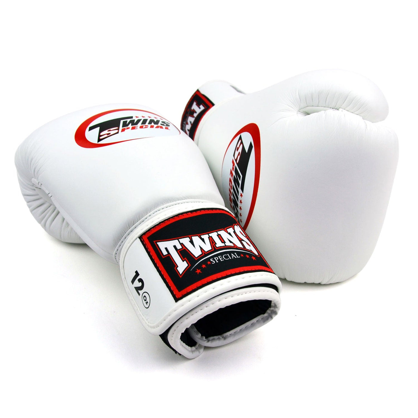 Twins Special BGVL4 White Velcro Boxing Gloves