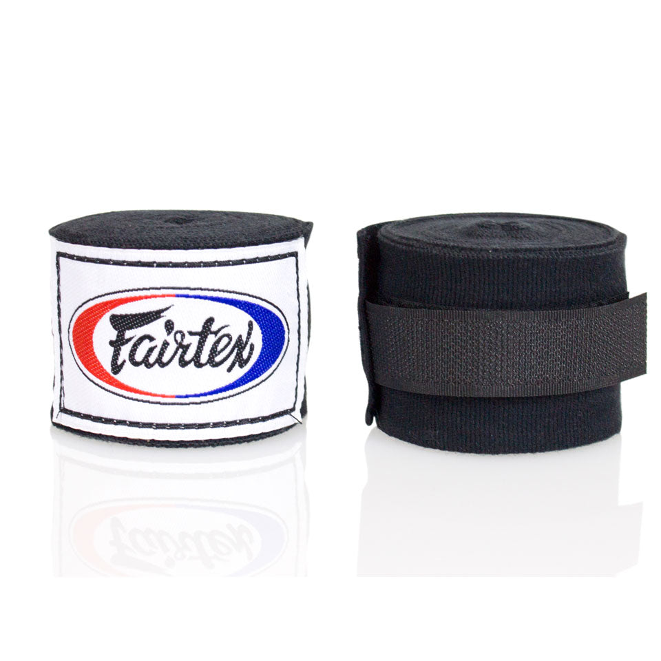 HW2 Fairtex Black 4.5m Stretch Wraps