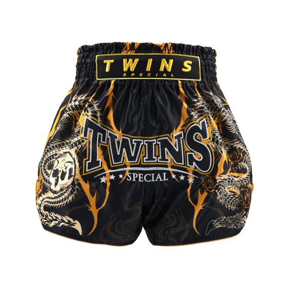 Twins Special TBS Rangda Muay Thai Shorts Black | Nak Muay Training