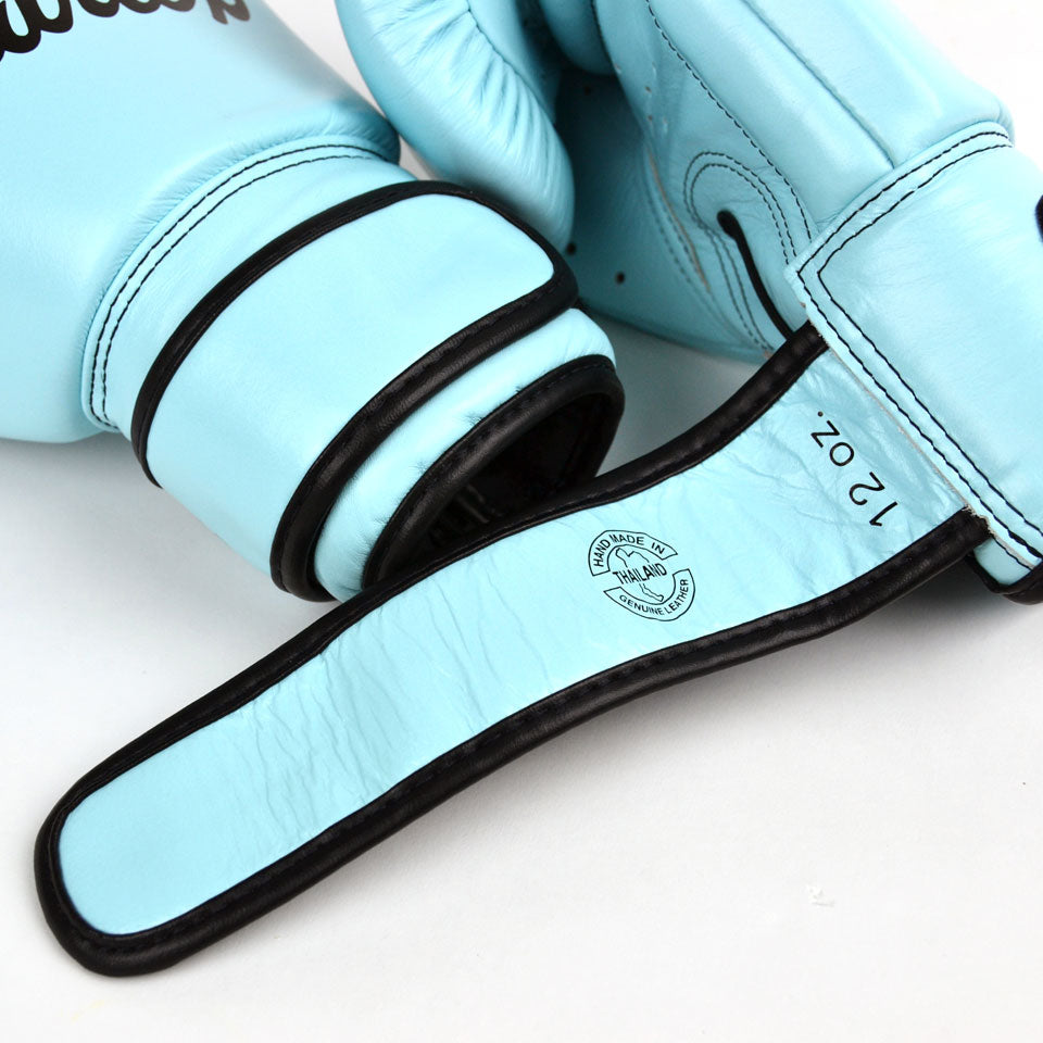 BGV20 Fairtex Pastel Blue Velcro Boxing Gloves