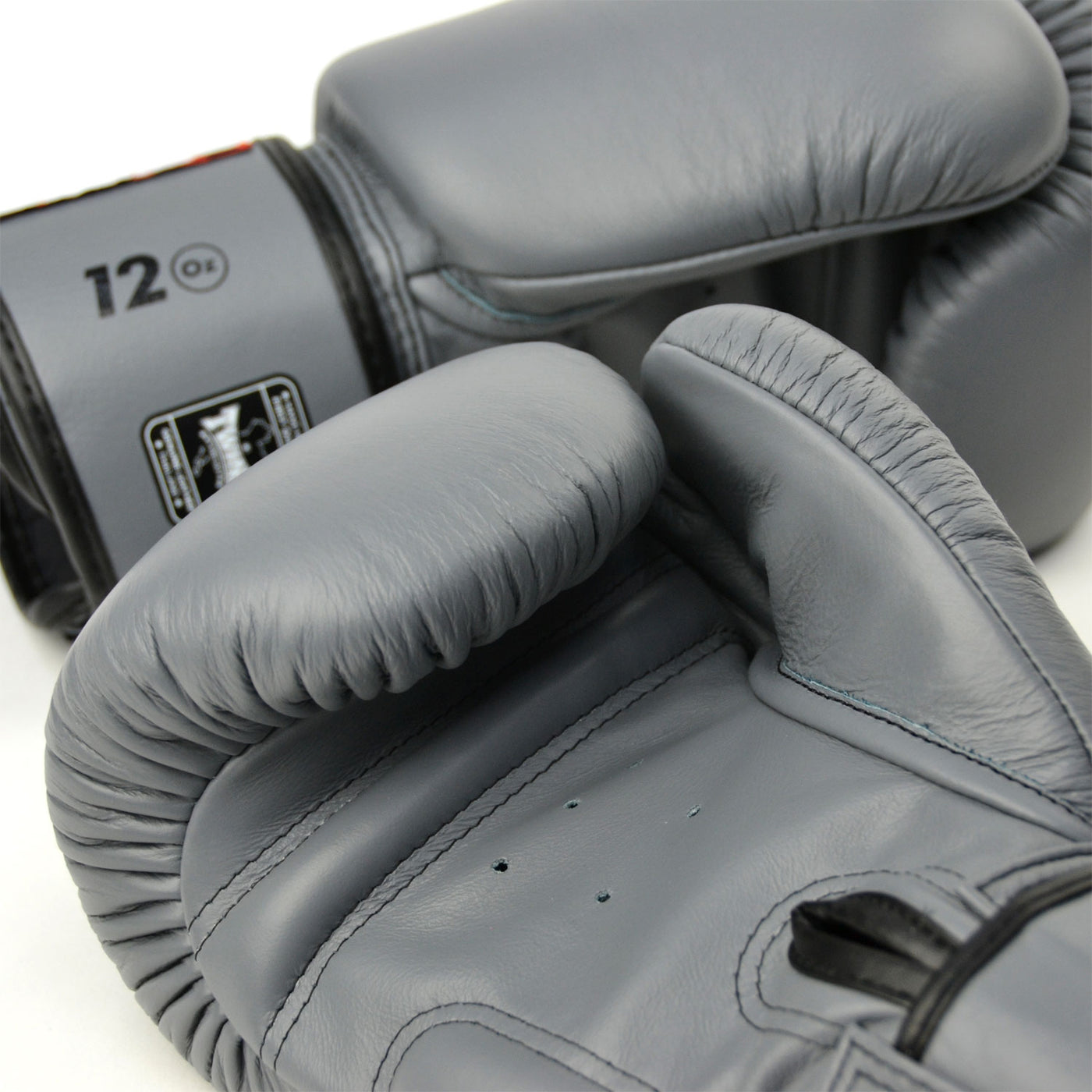 BGVL3 Twins Grey Velcro Boxing Gloves