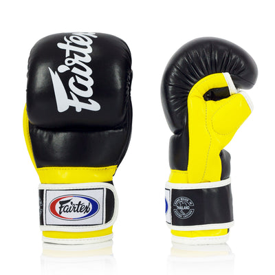 Fairtex MMA Gloves FGV18 Super Sparring Black-Yellow