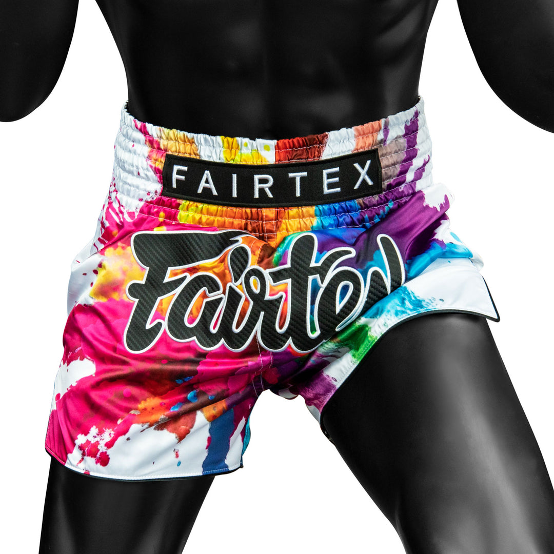 Produktbild von Fairtex BS1939 Funky Soul Muay Thai Shorts Weiß