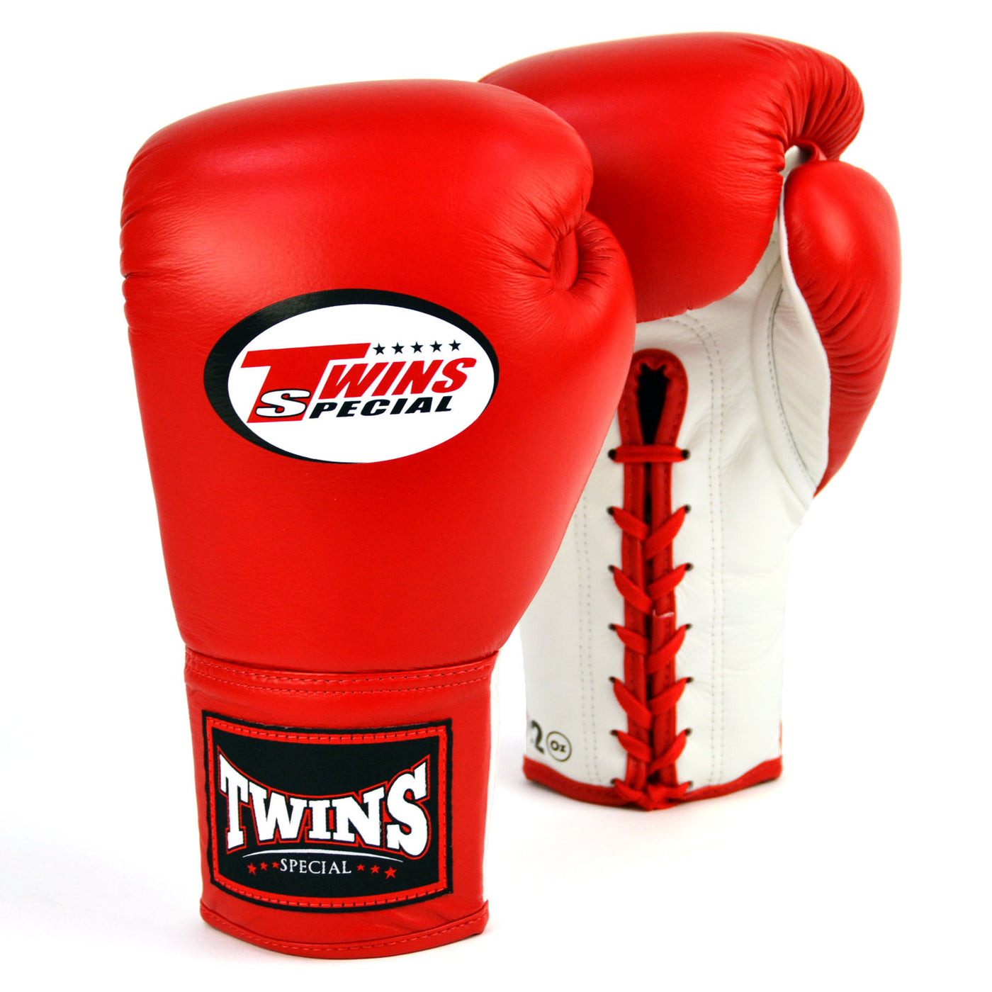 BGLL1 Twins Lace-up Boxing Gloves Red-White