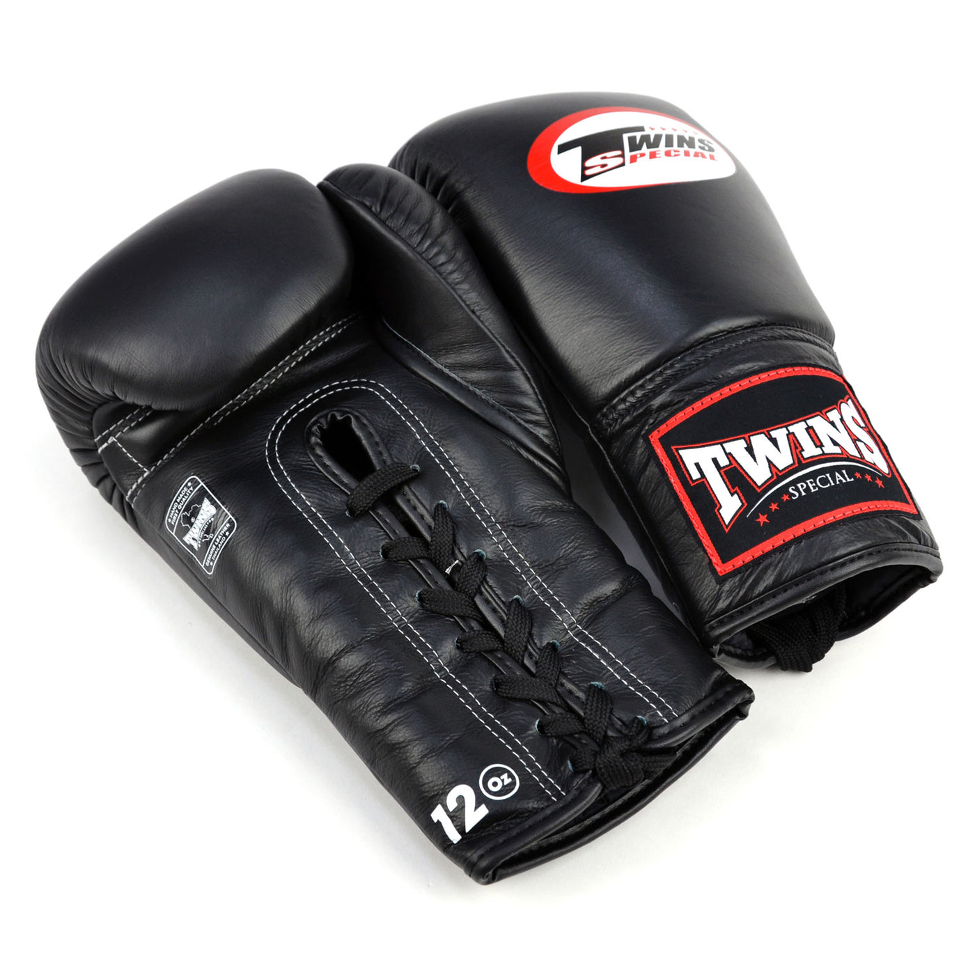 BGLL1 Twins Lace-up Boxing Gloves Black