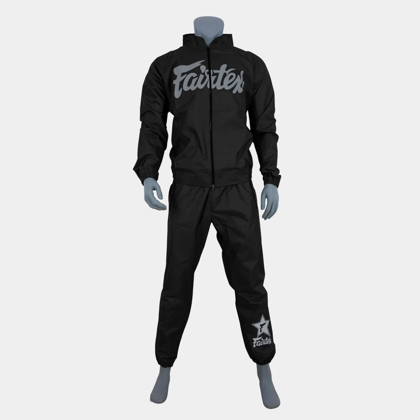 Fairtex VS3 Vinyl Sweat Suit Black Grey