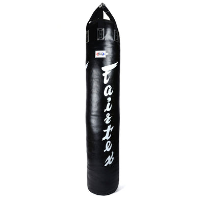 Fairtex HB6 6ft Muay Thai Banana Bag Black White (Unfilled)