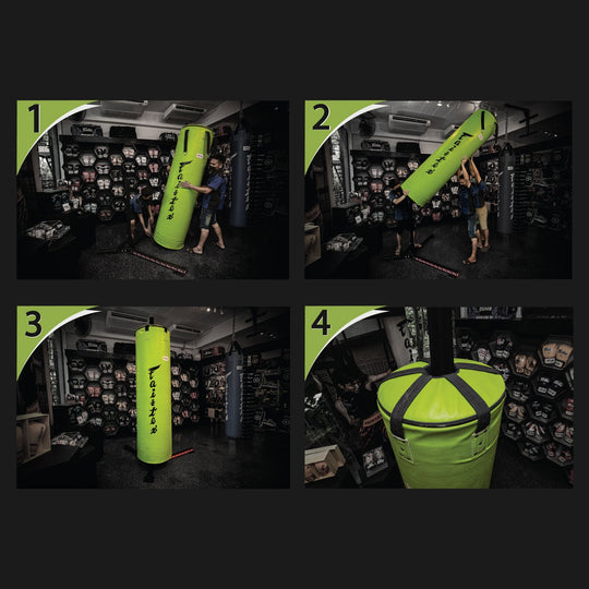 Fairtex HB7 7ft Pole Bag Black (Unfilled) | Nak Muay Training