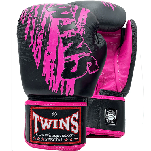 Twins Special Boxing Gloves FBGV-TW3 Black/Pink