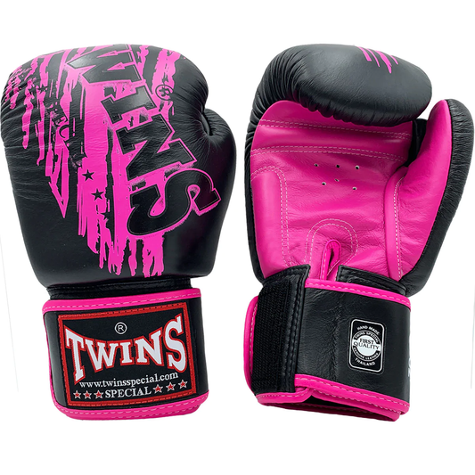 Twins Special Boxing Gloves FBGV-TW3 Black/Pink