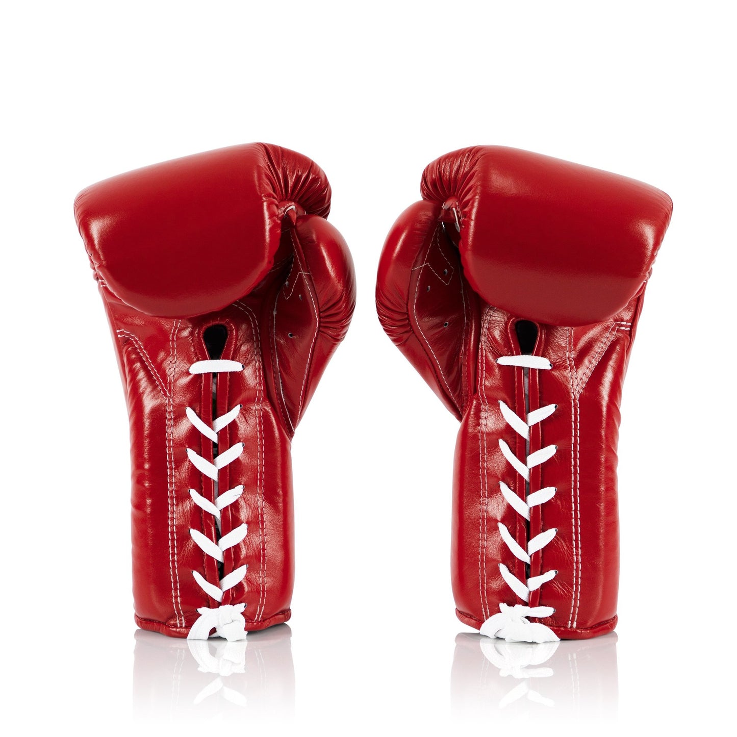 Fairtex Pro BGL 7 Red Lace-Up Boxing Gloves