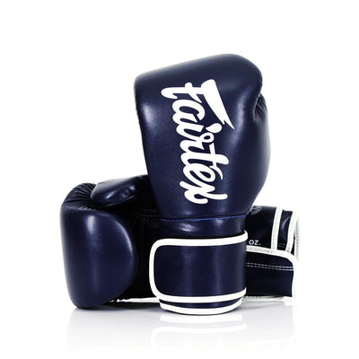 Fairtex BGV14 Blue Microfiber Gloves - Nak Muay Training - Muay tHAI