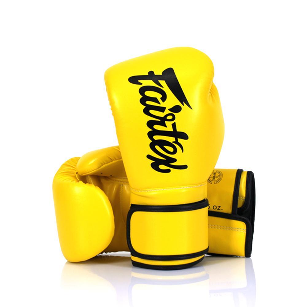Fairtex BGV14 Yellow Boxing Gloves - Nak Muay Training - Muay tHAI
