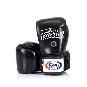 Fairtex BGV1 Black Universal Gloves - Nak Muay Training - Muay tHAI