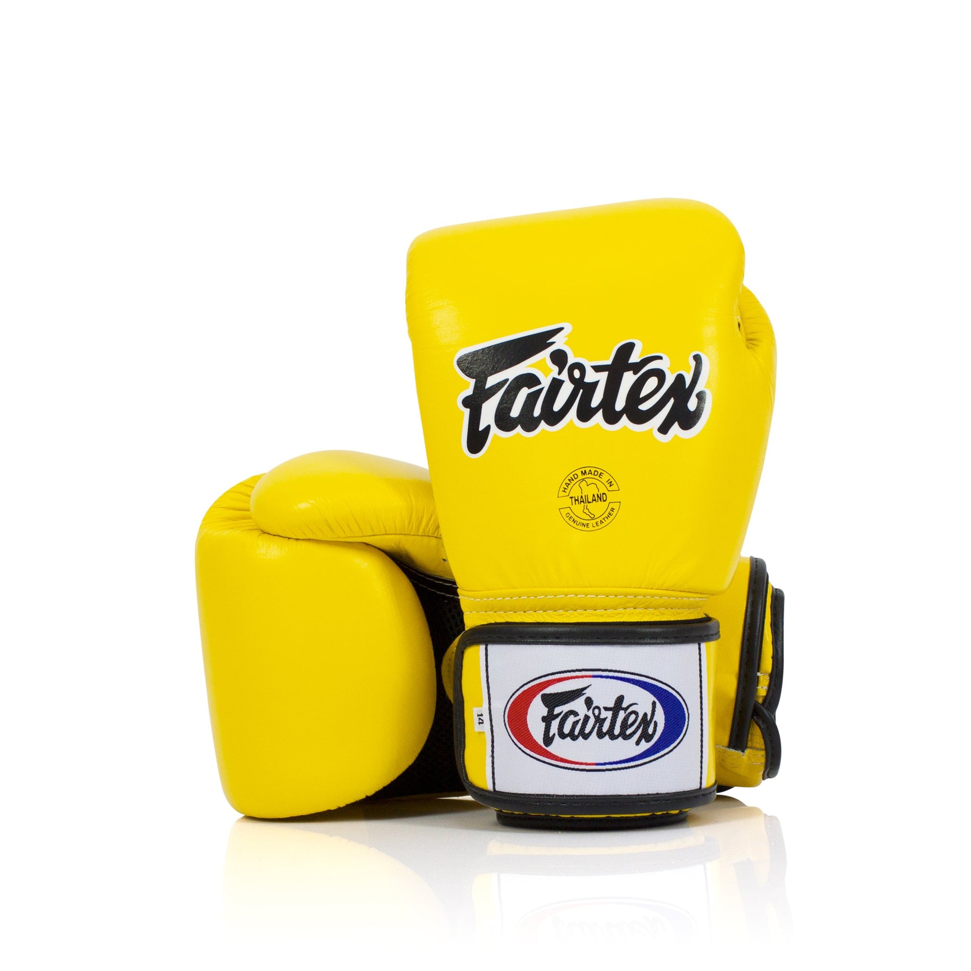 Fairtex BGV1-Breathable Yellow Universal Gloves - Nak Muay Training - Muay tHAI