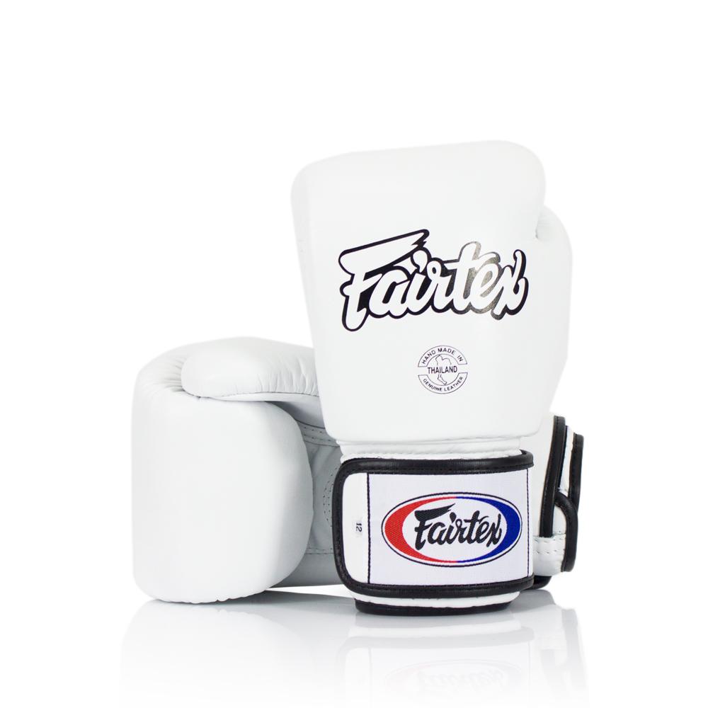 Fairtex BGV1 White Universal Gloves - Nak Muay Training - Muay tHAI