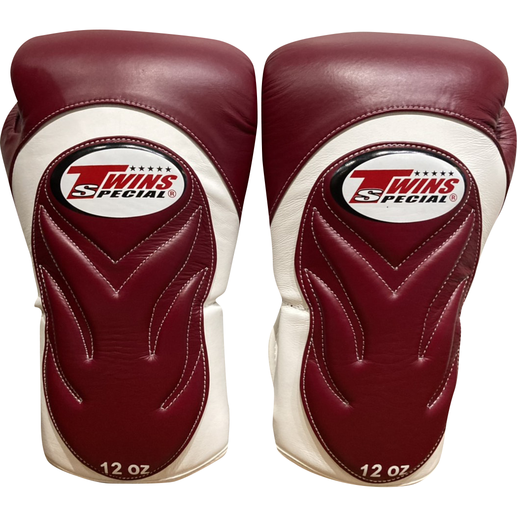 Twins Special Boxing Gloves BGVL6 White Maroon