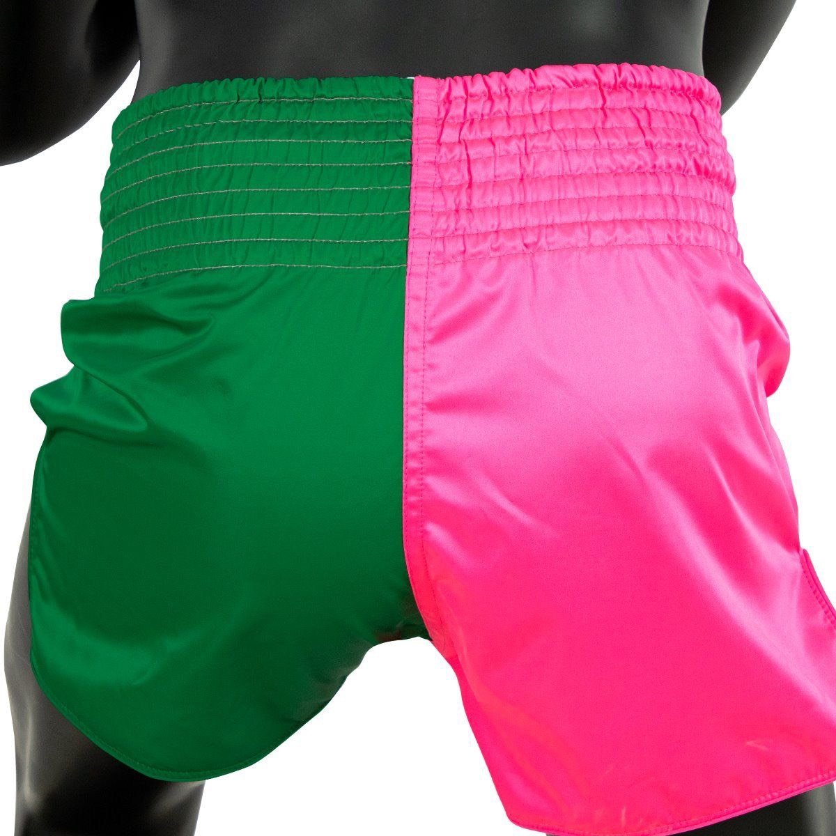 Fairtex BS1911 Fighter Pink-Green Muay Thai Shorts - Nak Muay Training - Muay tHAI