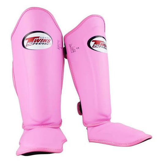 Twins SGL10 Pink Double Padded Leather Shin Pads - Nak Muay Training - Muay tHAI