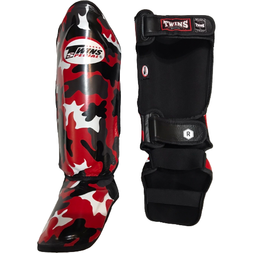 Twins Special Shin Guards FSGL-10 Army Red