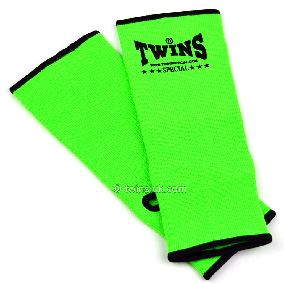 Twins Special AG1 Lime Green Ankle Supports - Nak Muay Training - Muay tHAI