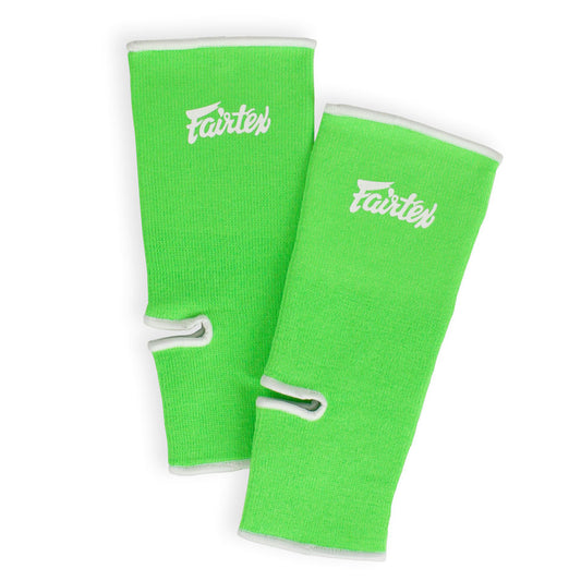 Fairtex AS1 Ankle Supports Green-White - Nak Muay Training - Muay tHAI