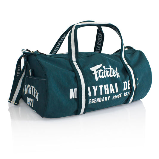 Fairtex BAG9 Green Retro Style Barrel Bag - Nak Muay Training - Muay tHAI