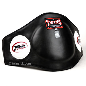 Twins Special BEPL2 Black Leather Belly Pad - Nak Muay Training - Muay tHAI