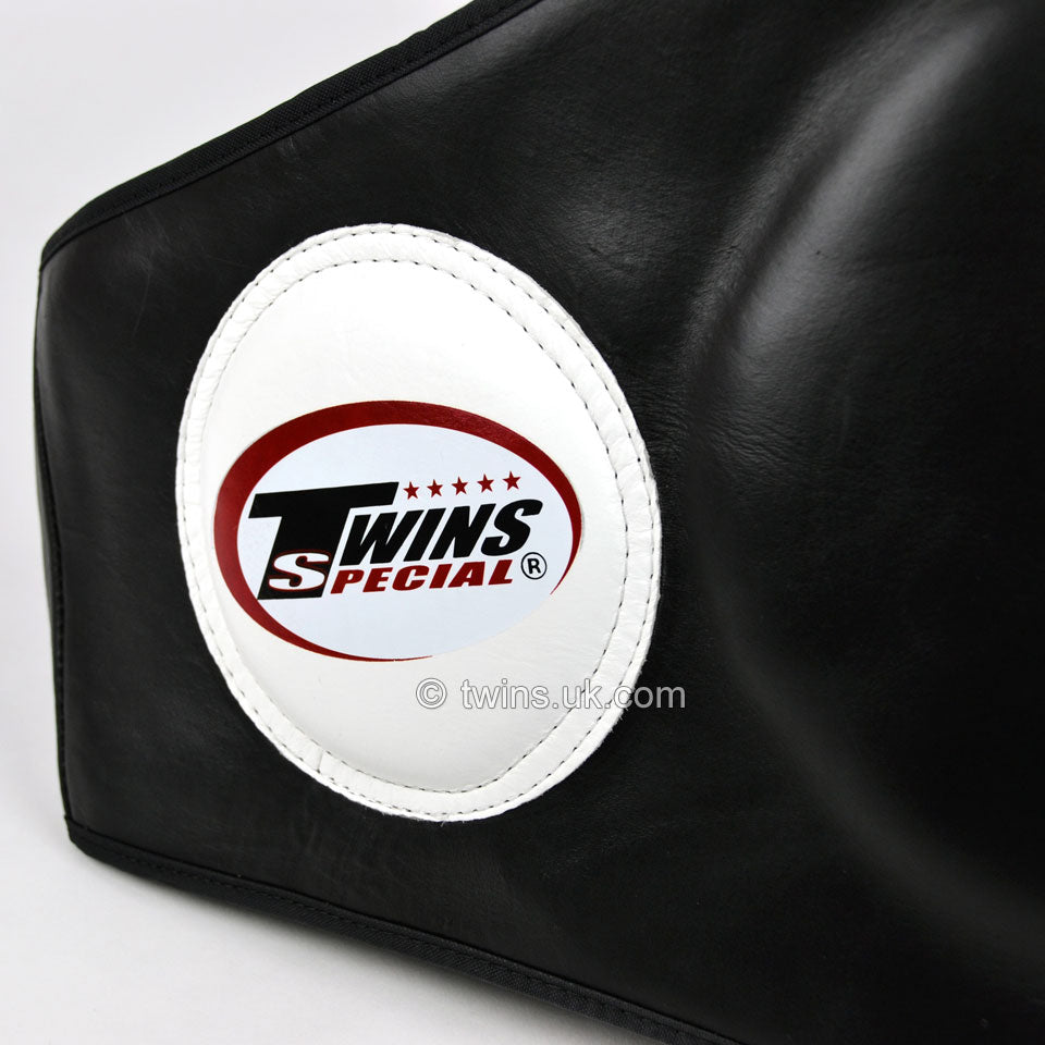 Twins Special BEPL2 Black Leather Belly Pad - Nak Muay Training - Muay tHAI